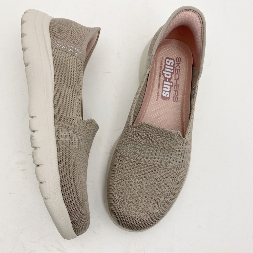 Skechers Slip-ins Go Walk Taupe On the Go Flex Radiant Loafers Womens 7.5M